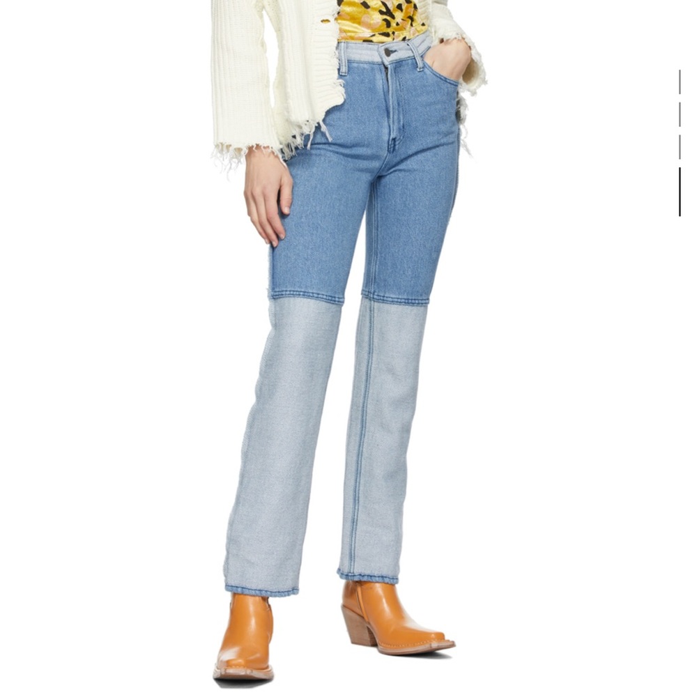 PERVERZE
Blue Linen Loose Weave Jeans